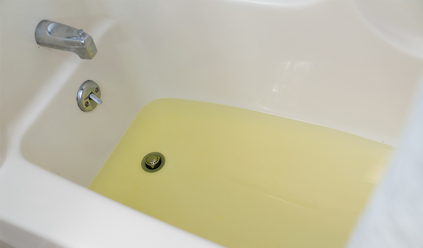 Why Is My Bathwater Yellow Mr.Rooter Plumbing